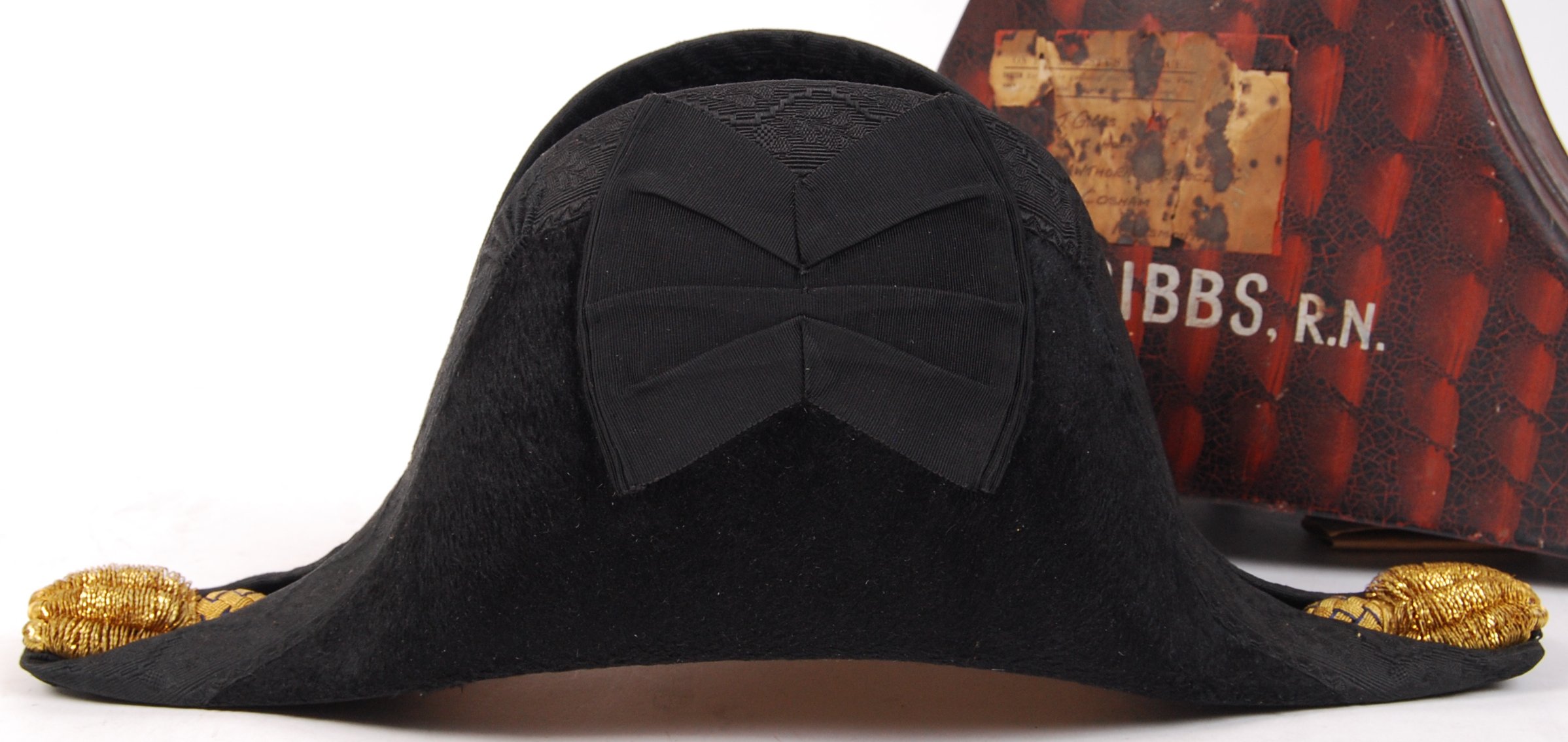 EARLY 20TH CENTURY NAVAL BICORN HAT - Image 3 of 8