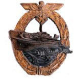 ORIGNAL GERMAN NAZI E BOAT BADGE