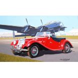 ORIGINAL CASTELLA CLASSIC SPORTS CARS CARDS ARTWORK BY ERIC BOTTOMLEY