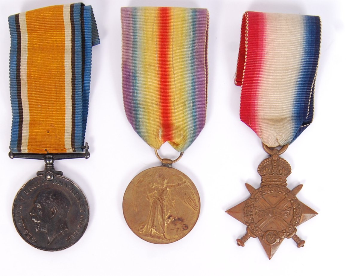 WWI ROYAL MARINES MEDAL TRIO