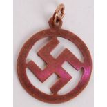 9CT GOLD NAZI SWASTIKA