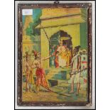A vintage 20th century Indian print picture depict