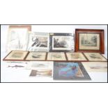 A group of vintage 20th century prints and picture