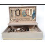 A good vintage jewellery box full of vintage 20th