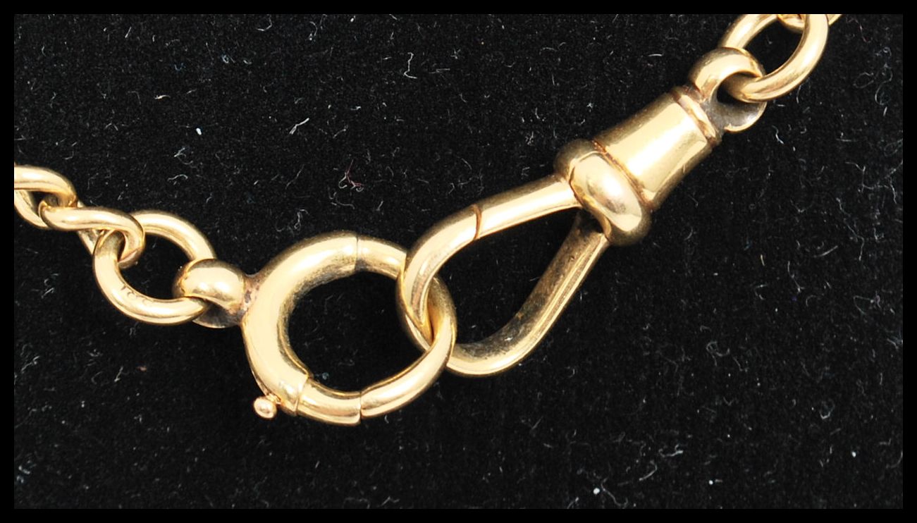 An 18ct gold watch T bar chain marked 18ct , tests - Image 3 of 4