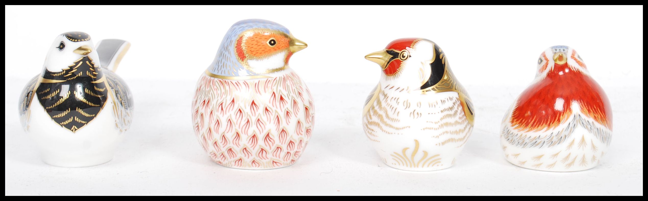 A collection of four Royal Crown Derby paperweights to include Chaffinch, Goldfinch, Anniversary - Image 2 of 10