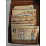POSTAL HISTORY. Rare find of British Postal Stationery in old box. x167 items: postcards,
