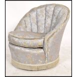 A mid 20th century ladies bedroom boudoir chair ha