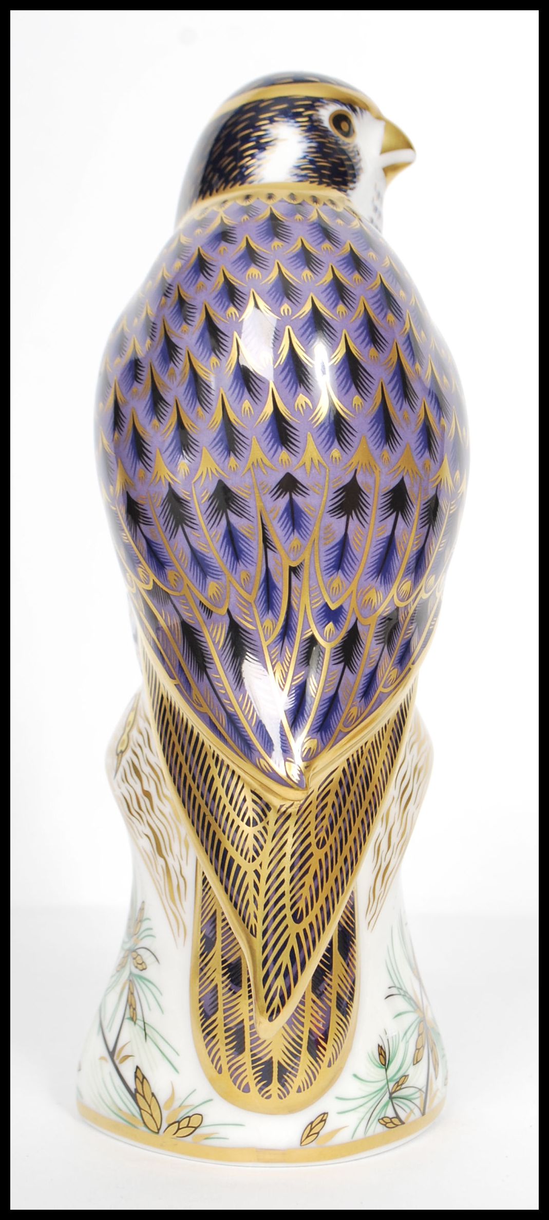 A Royal Crown Derby Peregrine Falcon paperweight, with red stamp to underside, dated 2008 and gold - Image 4 of 6