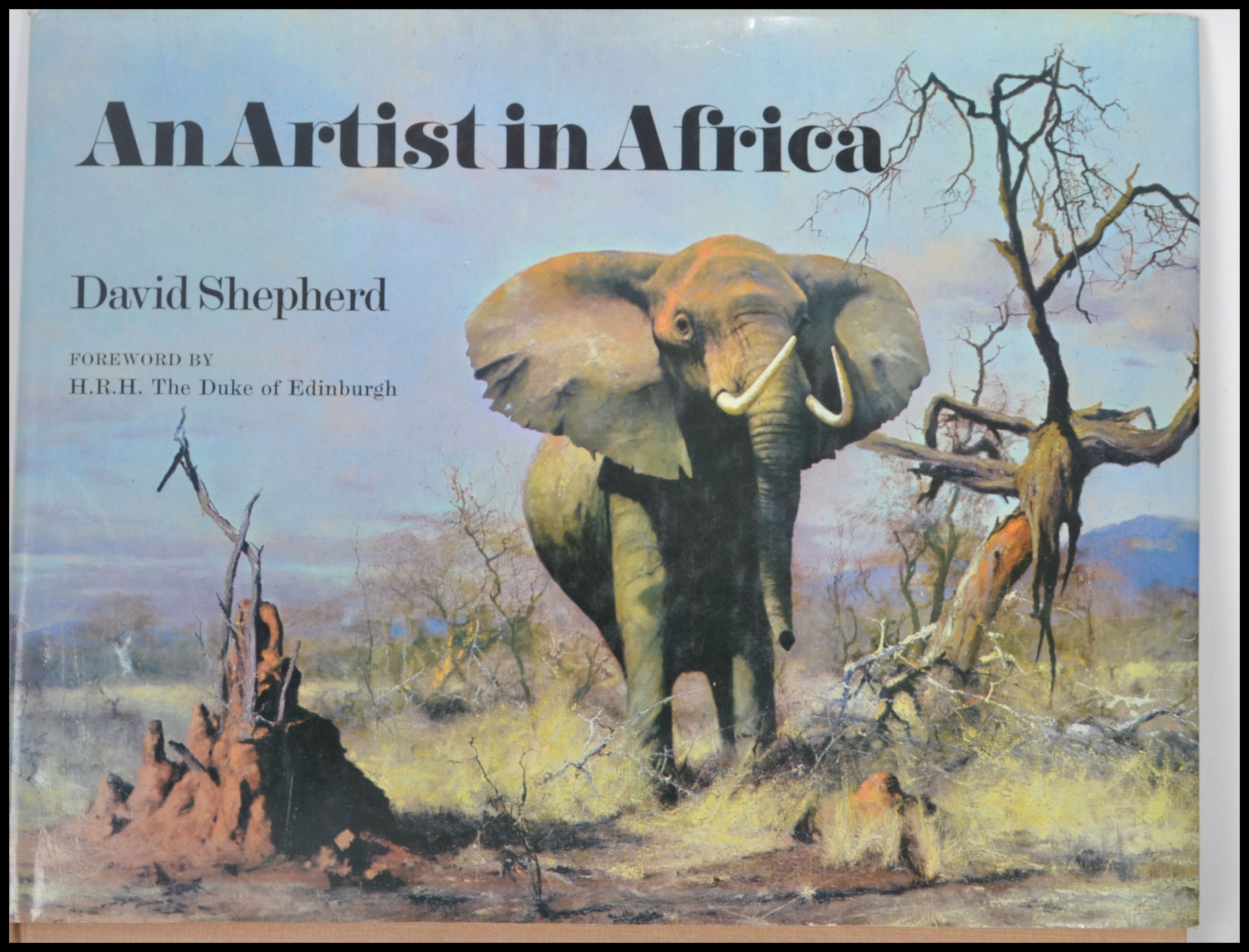 A signed David Shepherd hardback book entitled ' An Artist In Africa ' being signed to - Image 2 of 7