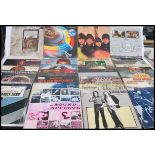 Vinyl Records - A collection of vinyl long play LP record albums to include Led Zeppelin on pink