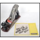 A vintage 20th century STANLEY No G12-204 handyman smoother plane in orig box with paperwork