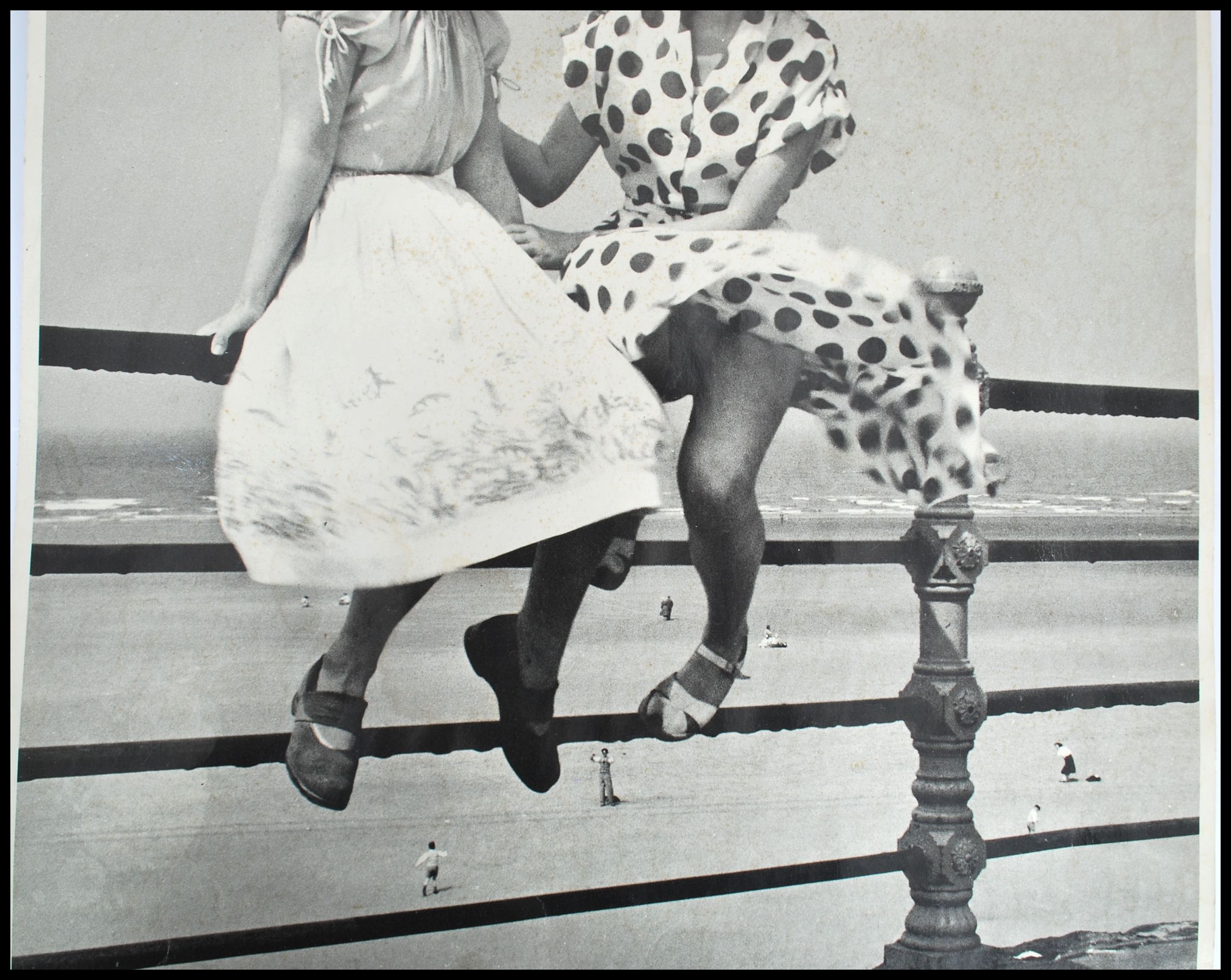 A vintage iconic 20th century picture titled ' Two Girls At Blackpool ' Pat Stewart (right) and - Image 4 of 9