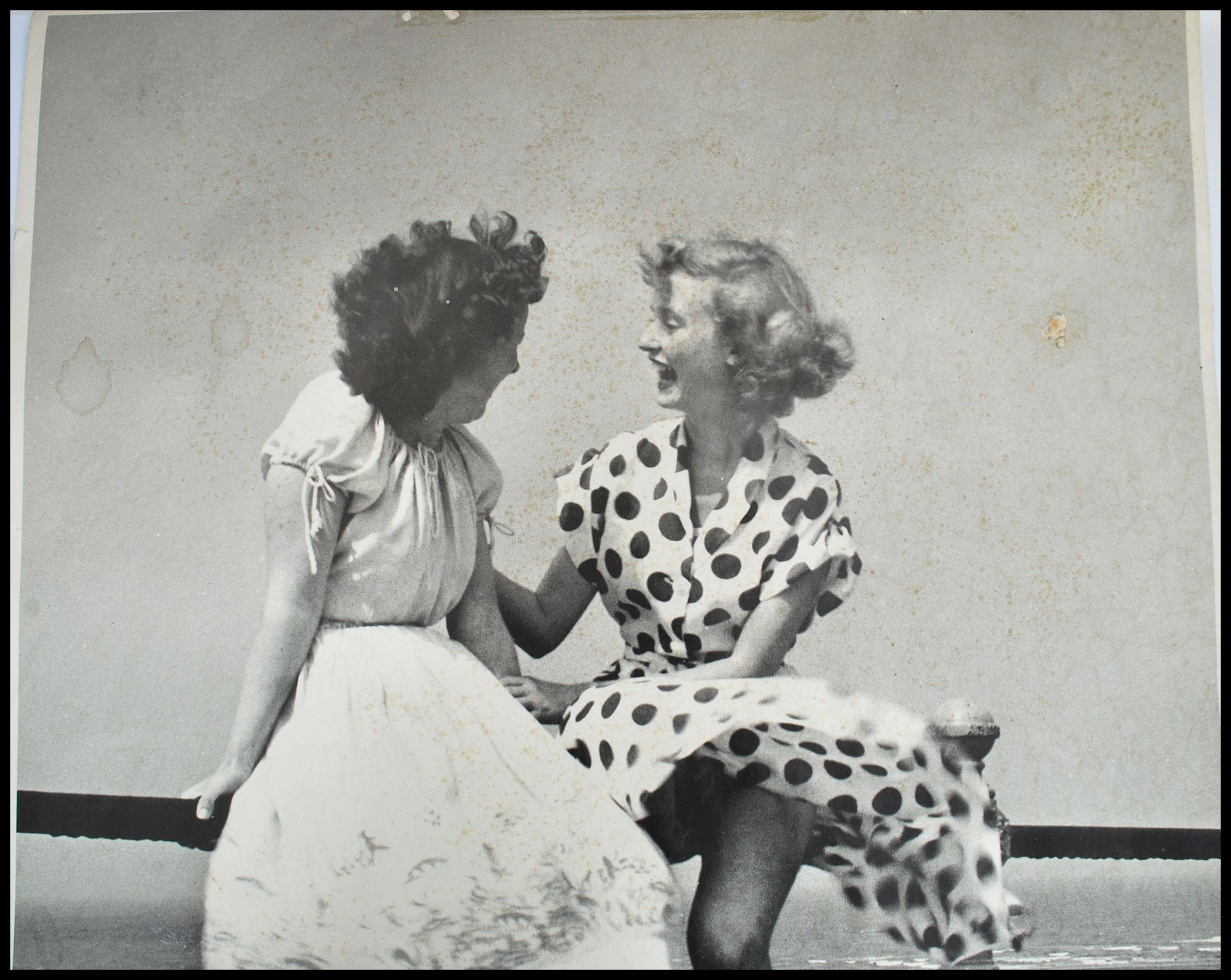 A vintage iconic 20th century picture titled ' Two Girls At Blackpool ' Pat Stewart (right) and - Image 5 of 9