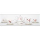 A vintage 20th century Royal Albert ' Prelude ' pattern tea service comprising cups, saucers,