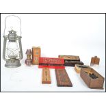 A collection of curios to include boxed dominoes,