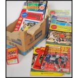 A large collection of vintage Panini and Merlin football premier league sticker albums to include