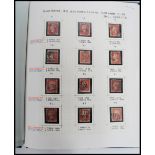 Postal History - Penny Red Stamps, a Stanley Gibbons SG 43/44 stamp album containing approx 108