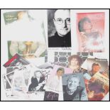 Music Autographs;  A collection of assorted signed publicity photographs, all by music stars /