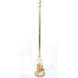 An exceptional marble and gilt metal standard lamp