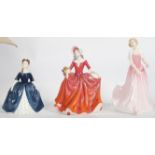 A group of vintage ceramic figures to include a Royal Doulton Debbie HN2385, Julie HN3878 and Autumn