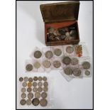 A group of pre decimal coins dating from the 19th century to include silver examples. Please see