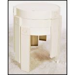 A retro 20th century nest of three tables believed to be designed by Giotto Stoppino for Kartell.