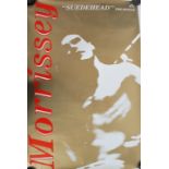 An original Morrissey ( The Smiths ) advertising promotional  poster for ' Suedehead ' featuring