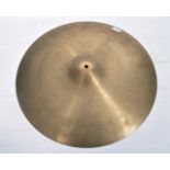 A Vintage 20th century Zildjian Avedis 20" ride cymbal, inscribed Avedis Zildjian Co., genuine