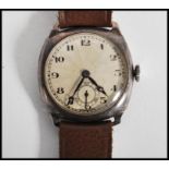 A silver hallmarked early 20th century Dennison gentleman's trench watch bearing hallmarks for