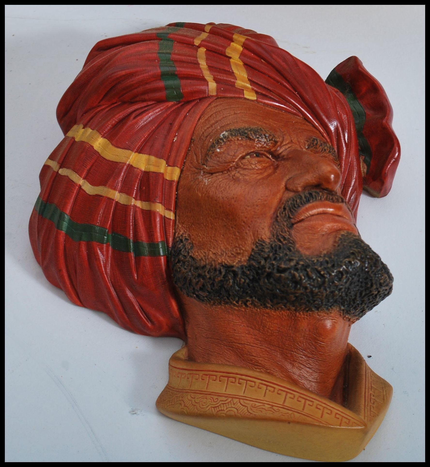 A good collectoin of 20th century Bosson's head plaster figural head wall masks. Each of varying - Image 5 of 6