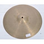 A Vintage 20th century Zildjian Avedis 14" ride cymbal, inscribed Avedis Zildjian Co., genuine