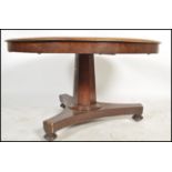 A Victorian mahogany tilt top breakfast / loo tabl