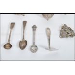 A collection of hallmarked silver and silver plated items to include a silver hallmarked Victorian