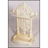 A 19th century Scottish Victorian cast iron stick stand, from the Carron Iron Works, Falkirk, with