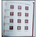 Postal History - Penny Red Stamps, a Stanley Gibbons SG 43/44 stamp album containing approx 137