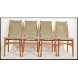A set of 4 vintage retro Danish dining chairs by Farstrup, Denmark having the original clean