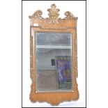 A good 19th century carved walnut and giltwood framed pier mirror. Carved with C - scrolls and three