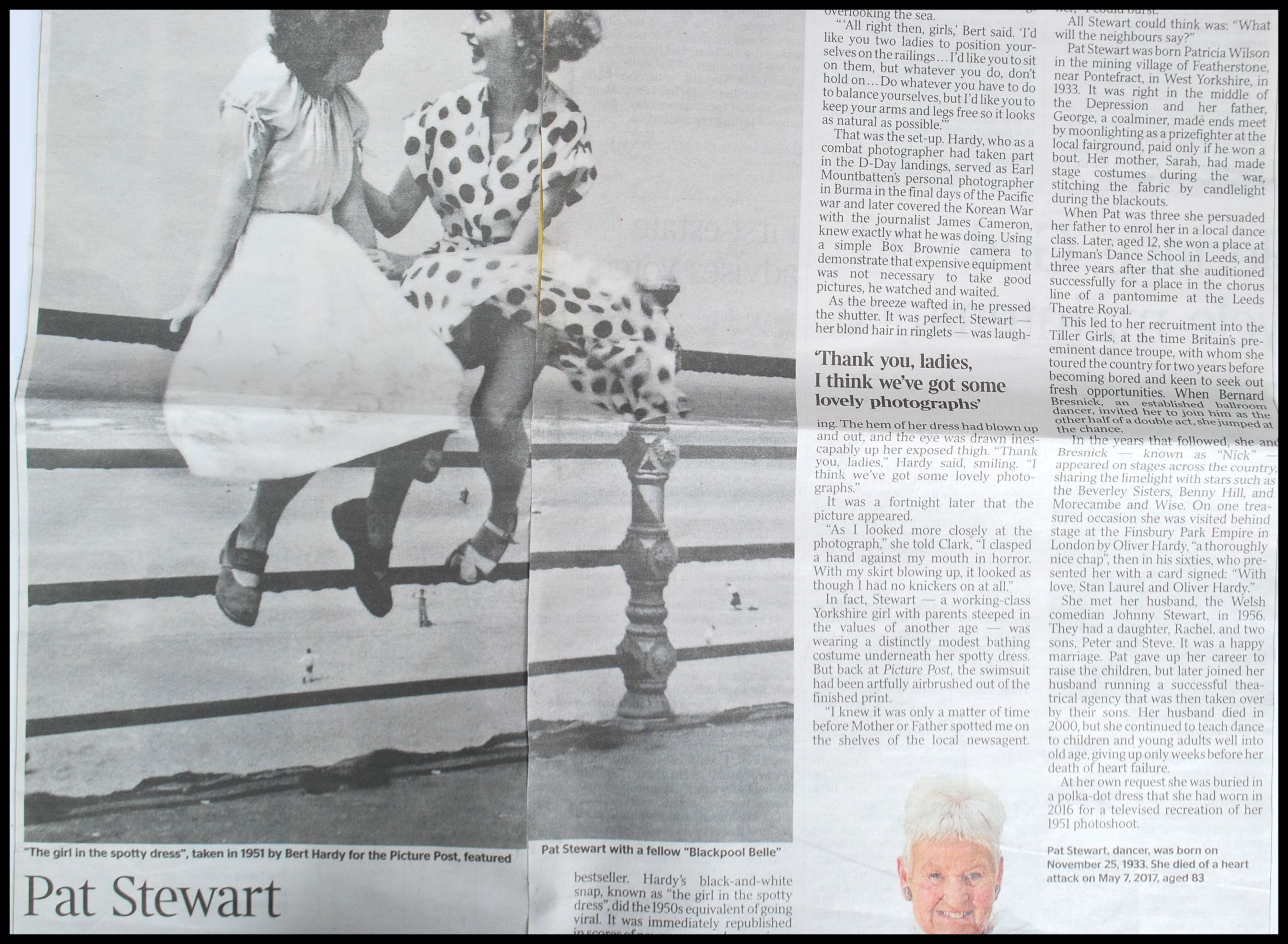 A vintage iconic 20th century picture titled ' Two Girls At Blackpool ' Pat Stewart (right) and - Image 8 of 9