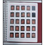 Postal History - Penny Red Stamps, a Stanley Gibbons SG 43/44 stamp album containing approx 123
