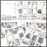 A collection of vintage 1950s Topical Times football triple cards to include Charles George Male