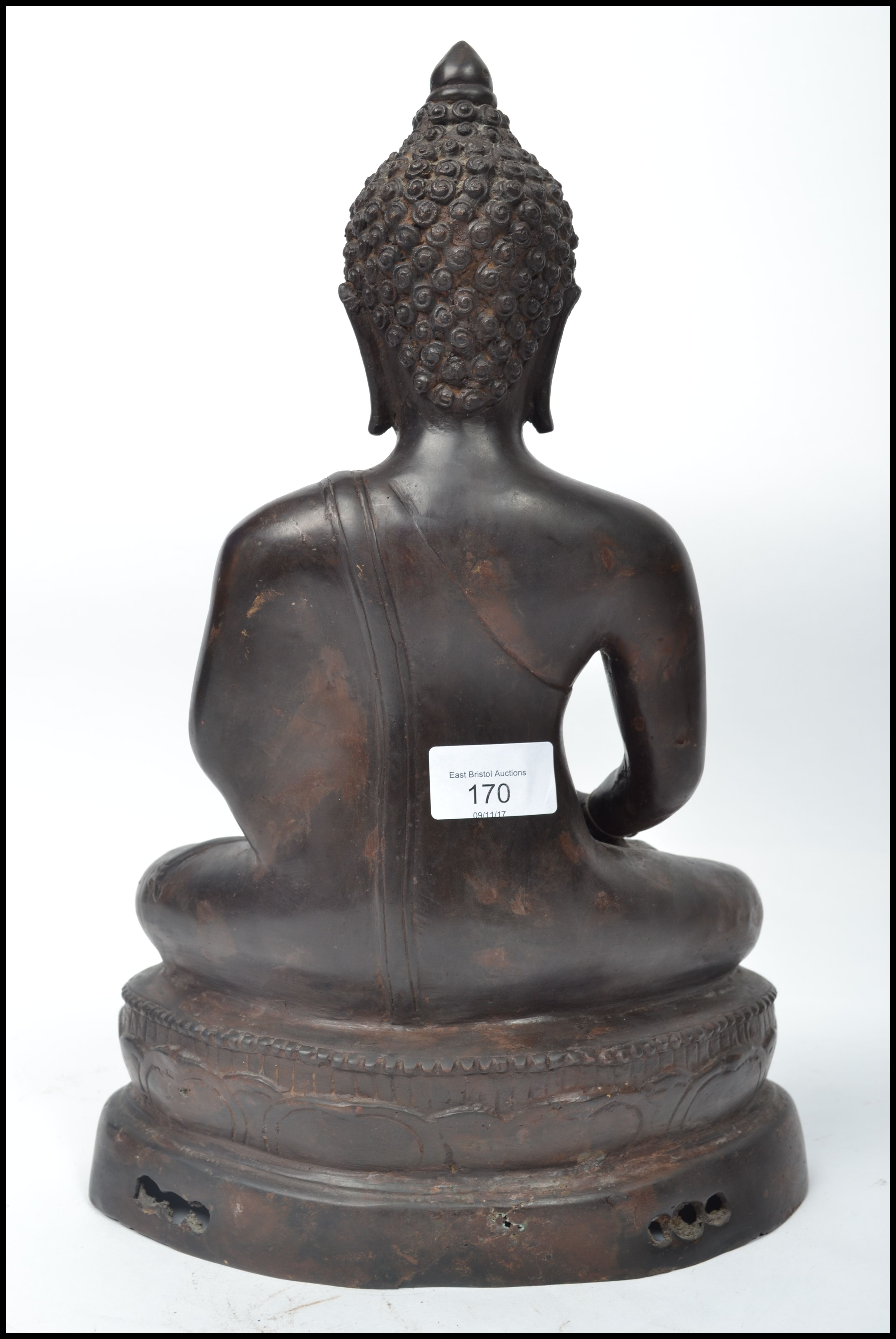 A believed 19th century Chinese bronze hollow cast - Image 8 of 20