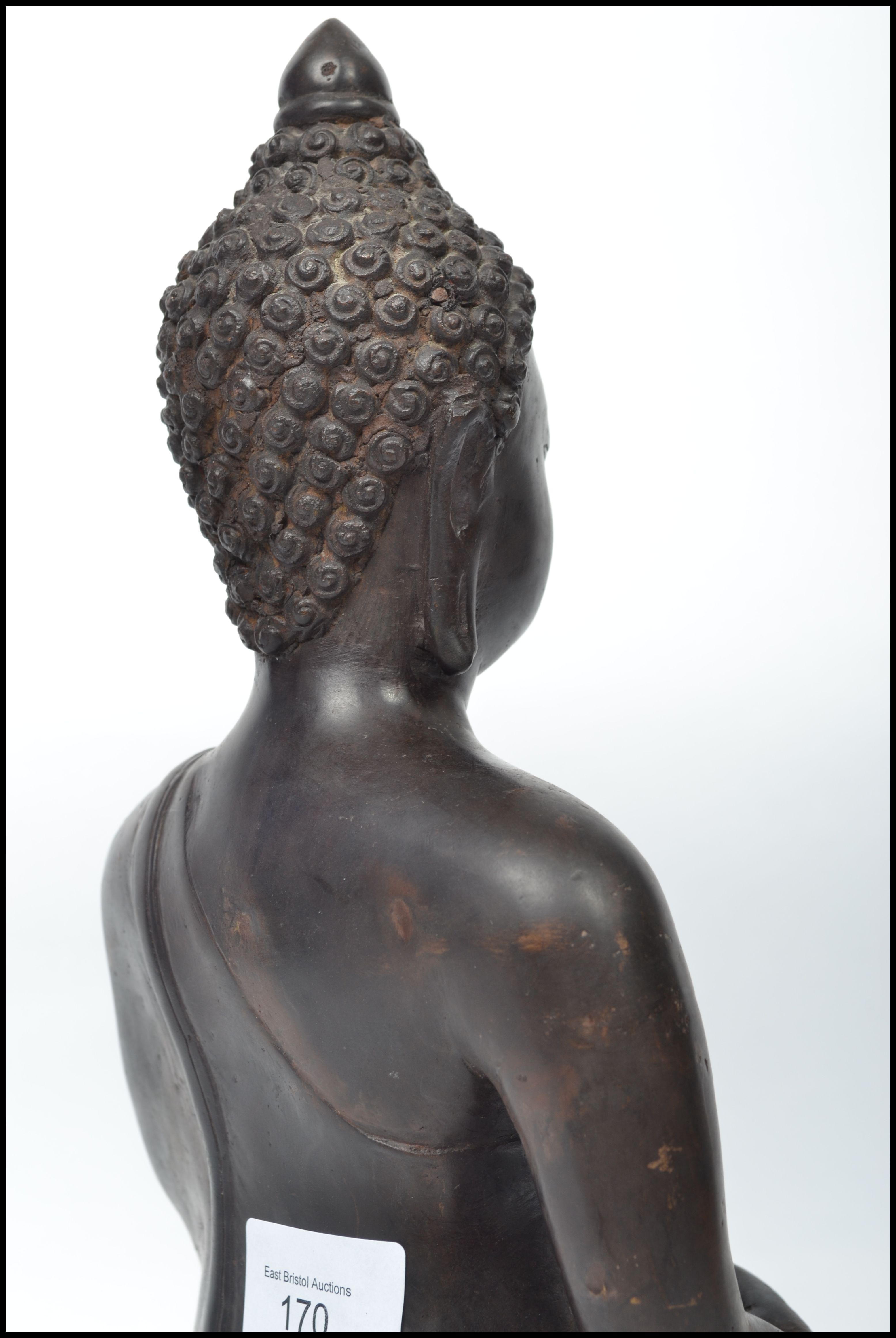 A believed 19th century Chinese bronze hollow cast - Image 7 of 20