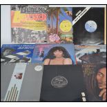 A group of vintage vinyl record long plays LP's to include Motown, Micheal Jackson, Ray Charles, The
