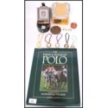 The Pimms book of Polo by John Lloyd together with other polo related items belonging to John