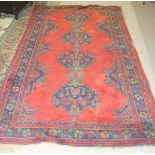 A Turkey pattern rug, 155 x 248cm and a similar runner, 125 x 280cm, (2).