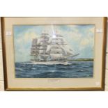 George R Wiseman, 'Thomas Stephens', a signed watercolour, 37 x 55cm, titled in mount.