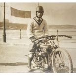 An archive of newspaper cuttings, ephemera and photographs of motorcycling interest, mainly of Leeds