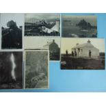 An album of 230 postcards of Land's End and John O'Groats, including many RP postcards, some with