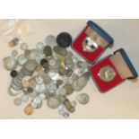 A collection of English coinage, including a quantity of pre-1946 silver.